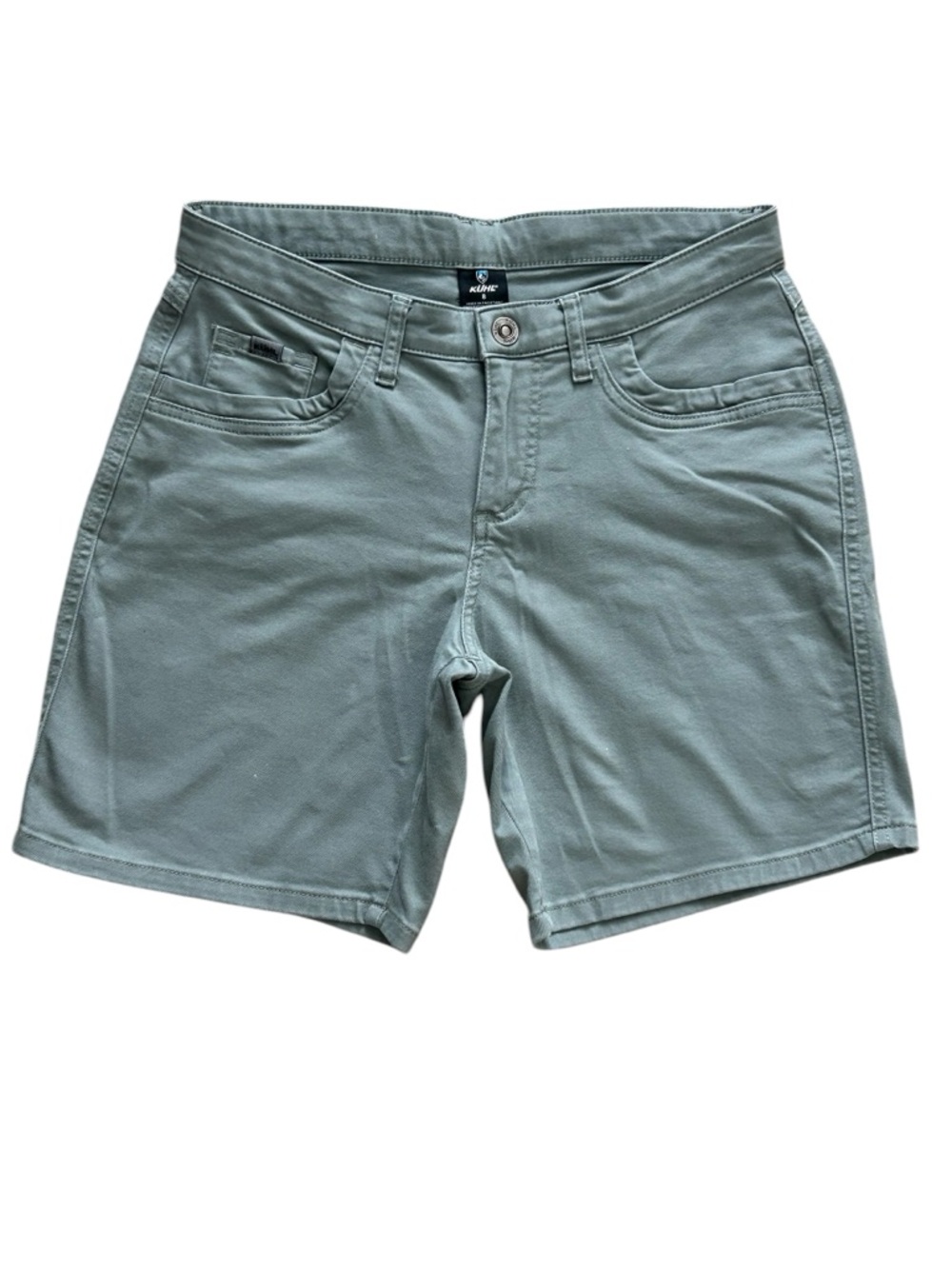 KÜHL Womens Hiking Shorts Size 8 Green Stretch Outdoor Casual Trail